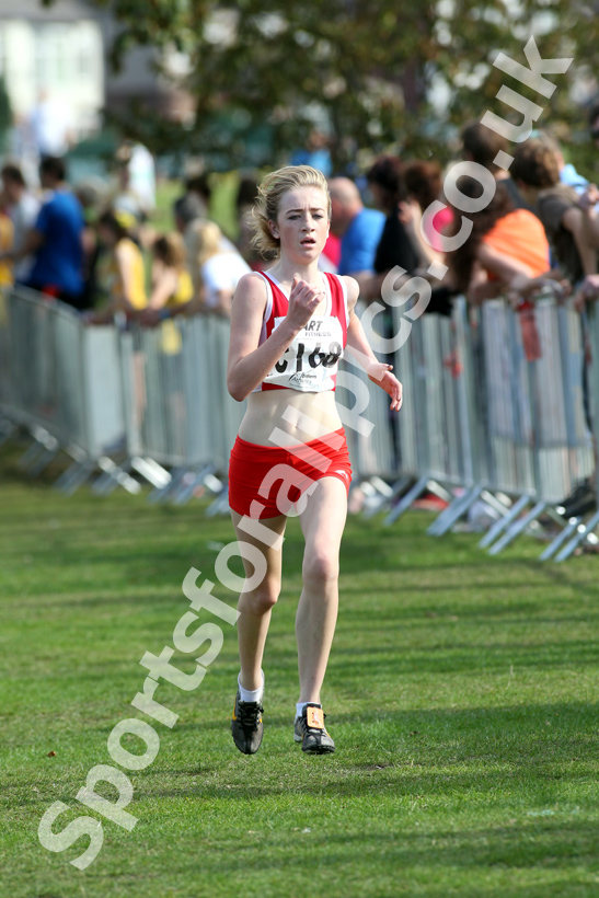Elizabeth Smith (Warrington AC), under-15 girls, Northern Cross Country Relay, Graves Park, Sheffield